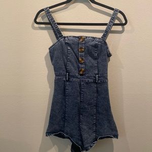 Denim Romper